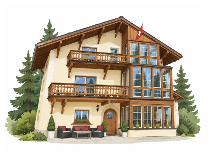 The villa