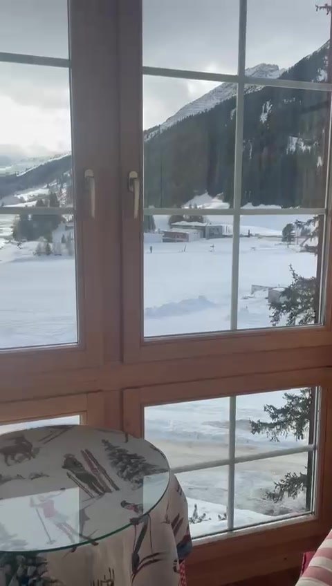 Winter garden with lake view